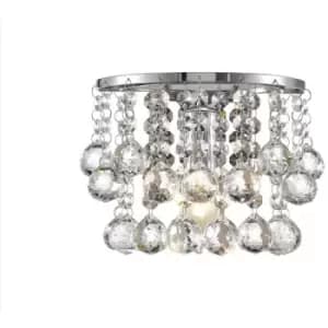 Design wall lamp Acton Chrome polished 1 bulb 17cm