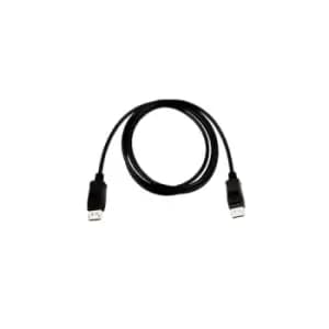 V7 Black Video Cable Pro DisplayPort Male to DisplayPort Male 2m 6.6ft