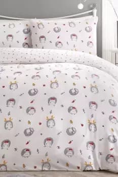 'Holly Hedgehog' Christmas Duvet Cover Set
