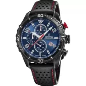 Festina Mens Festina Chronograph Watch - Black and Blue