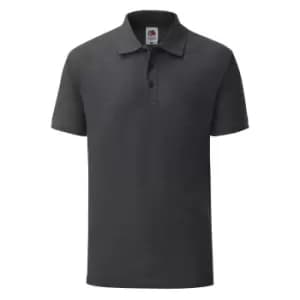 Fruit Of The Loom Mens Tailored Poly/Cotton Piqu Polo Shirt (S) (Dark Heather)