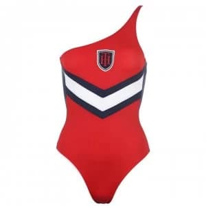Tommy Bodywear Tommy Hilfiger Logo Swimsuit - 611 TANGO RED