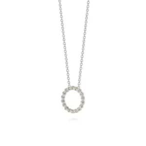 Daisy London Jewellery 925 Sterling Silver and 18ct Gold Plate Iota Daisy Chain Necklace