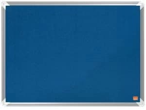 Nobo Premium Plus Blue Felt Notice Board 600x450mm