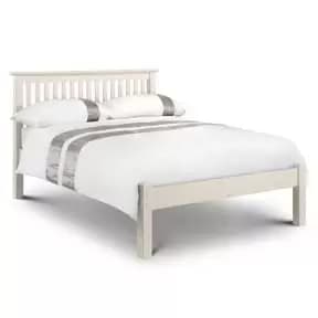 Julian Bowen Barcelona Bed Low Foot End Stone White 120cm