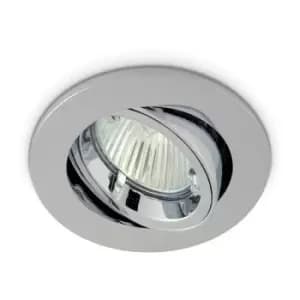 JCC Fixed IP20 50W GU10 Twist & Lock Tilt Downlight Chrome - JC94114CH