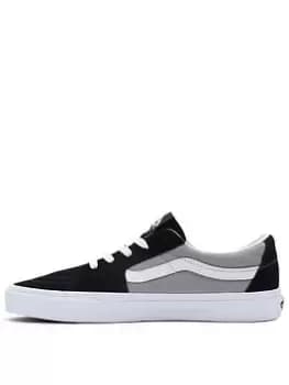 Vans SK8-Low Trainers - Black/Grey, Size 6, Men