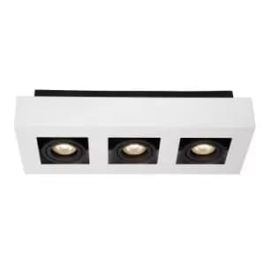 Xirax Modern Ceiling Spotlight - LED Dim to warm - GU10 - 3x5W 2200K/3000K - White