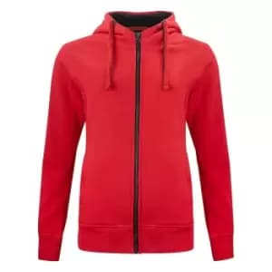 Clique Womens/Ladies Classic Full Zip Hoodie (L) (Red)