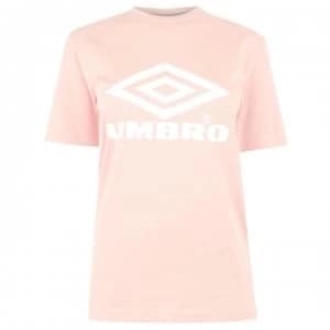 Umbro Umbro Womens Boyfriend T-Shirt - DESERT Pink