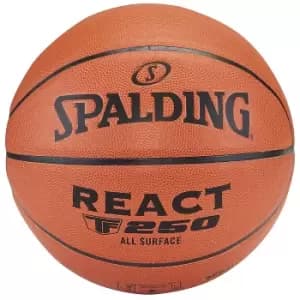 spalding React TF-250 Sz7 Composite Basketball, orange