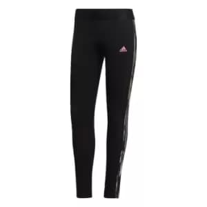 adidas LOUNGEWEAR Essentials 3-Stripes Leggings Womens - Black / Bliss Pink