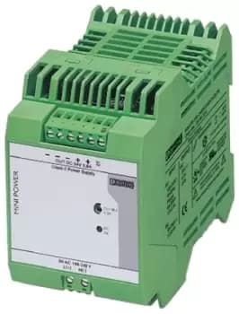 Phoenix Contact MINI-PS-100-240AC/24DC/C2LPS Switch Mode DIN Rail Power Supply 85 264V ac Input, 24V dc