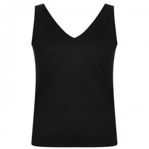Biba Metallic Cami Vest - Black