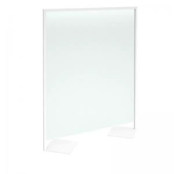 DAMS International Freestanding Protective Desktop Screen Polyvinyl