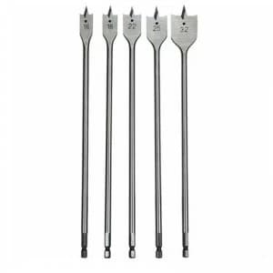 Makita 5 Piece Long Flat Wood Drill Bit Set