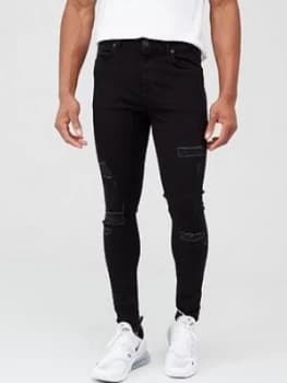 11 Degrees Essential Super Stretch Distressed Skinny Jeans