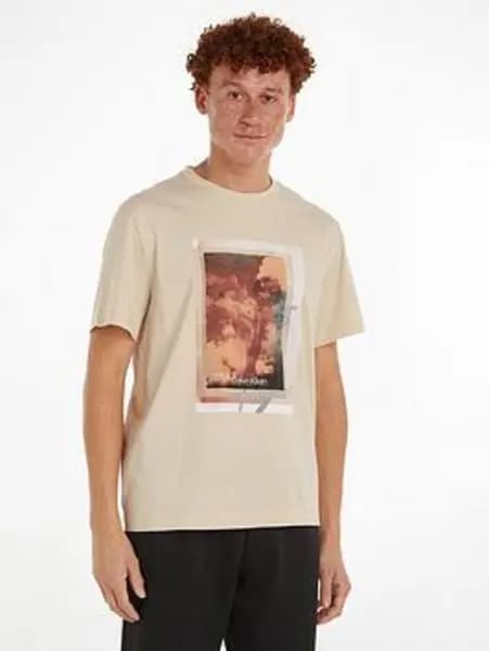 CALVIN KLEIN Photo Print T-Shirt - Size XL