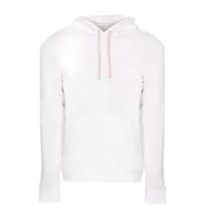Next Level Adults Unisex Fleece Pullover Hoodie (L) (White)