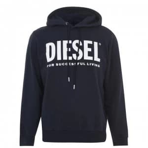 Diesel Text Logo OTH Hoodie - Navy 81E