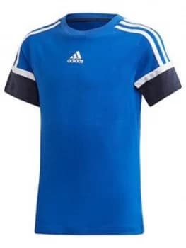 Adidas Boys Bold T-Shirt - Blue