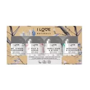 I Love Cosmetics Naturals Shower Collection 4 x 125 ml