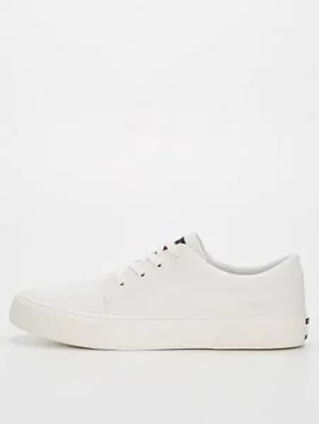 Tommy Jeans Tjm Vulc. Skate Derby Trainer - Natural, Size 46, Men