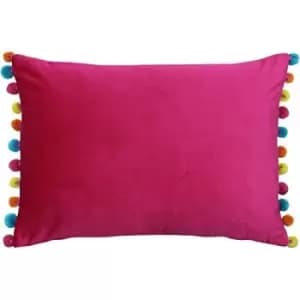 Paoletti Fiesta Rectangle Cushion Cover (35 x 50cm) (Hot Pink/Multi)