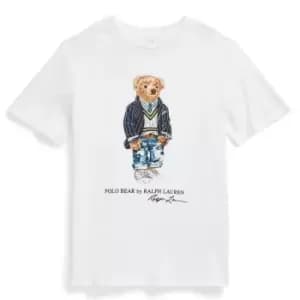 Polo Ralph Lauren Boys Bear Logo T-Shirt - White