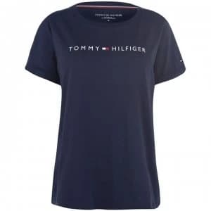 Tommy Bodywear Short Sleeve Small Logo Top - Navy Blazer 416