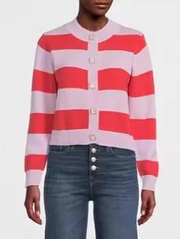 Olivia Rubin Dee Stripe Cardigan - Lilac