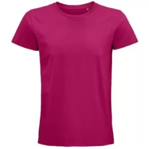 SOLS Unisex Adult Pioneer Organic T-Shirt (L) (Fuchsia)
