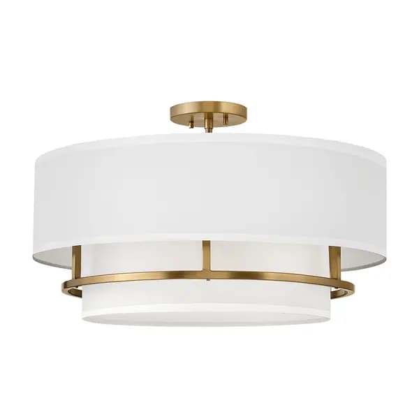 Hinkley Hinkley Graham 4 Light Semi-Flush Ceiling Light - Brass