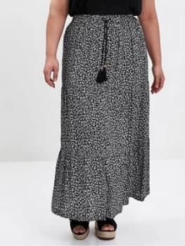 Evans Animal Print Maxi Skirt