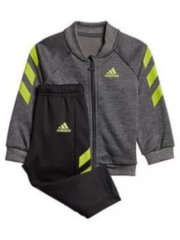 Boys, adidas Unisex Infants MM XFG Tracksuit - Grey, Size 0-3 Months