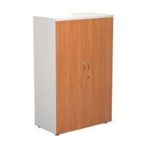 1600 Wooden Cupboard (450MM Deep) White Carcass Beech Doors
