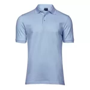 Tee Jays Mens Luxury Stretch Short Sleeve Polo Shirt (3XL) (Light Blue)