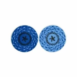 Bohemian Assorted Coasters Blue and Gold (One Random Supplied)