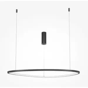 Maytoni Maytoni Glint Modern Integrated LED Pendant Ceiling Light Black, 80cm 3000K