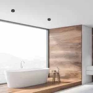 Spot Light Nusa Round Black Moveable Light Source Great Spotlight Upgrade Easy Clip Fitting High Quality Finish 1xGU10