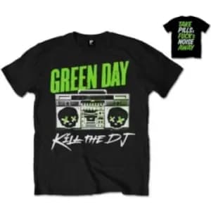 Green Day Kill The DJ Mens Black T Shirt: Large