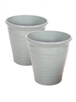 Pair - Olive Planter Green 30Cm