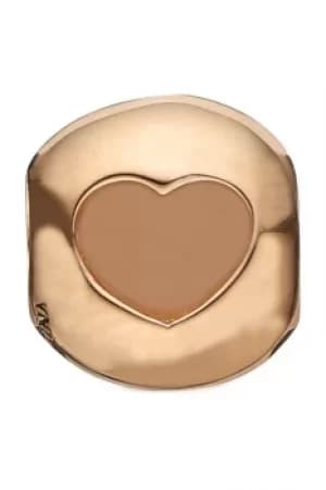 Ladies Christina Gold Plated Sterling Silver Open your Heart Bead Charm 623-G07