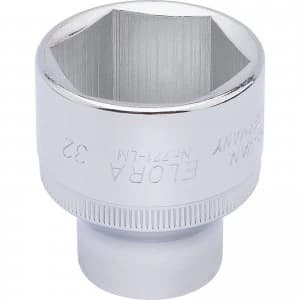 Elora 1/2" Drive Hexagon Socket Metric 1/2" 32mm