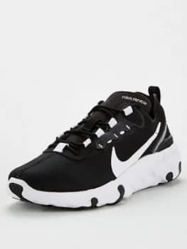 Nike Renew Element 55 Junior Trainer - Black