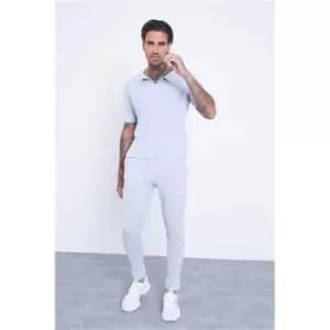 I Saw It First Baby Blue Polo Shirt & Jogger Set - Blue