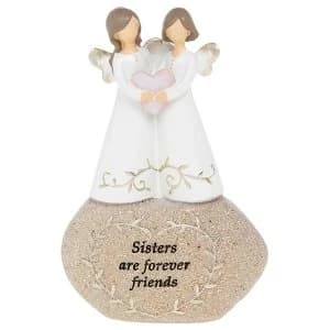 Stone Sentiment Angel Sisters Ornament