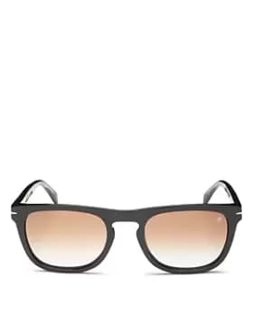 David Beckham Mens Square Sunglasses, 53mm