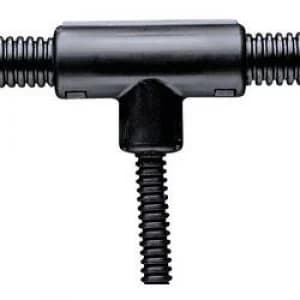 Panduit CF382538F Q T Connector For Corrugated Conduit Polypropylene Black