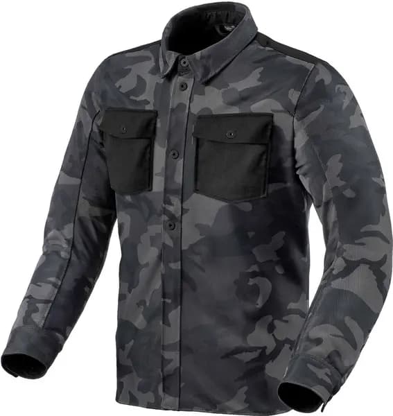 REV'IT! Overshirt Tracer Air 2 Jacket Camo Dark Gray Size M